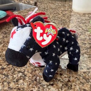 Ty Beanie Baby Star-Spangled Horse Plush
